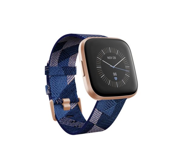 fitbit versa 2 versa 2 se smartwatches navy pink woven c fb507rgnv